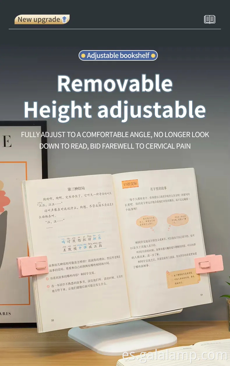 Lámpara de escritorio LED recargable que cuida los ojos Eye-caring Rechargeable LED Desk Lamp